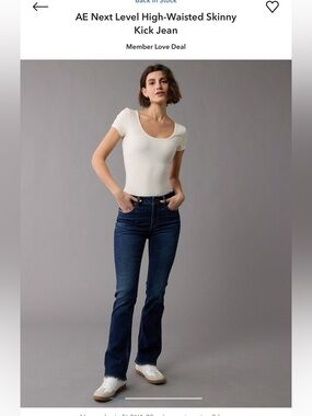 American Eagle Outfitters Dark Blue High-Waisted Flare Jeans